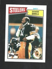 1987 Topps #293 Donnie Shell card, Pittsburgh Steelers HOF