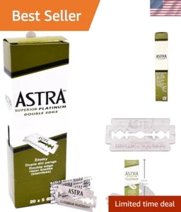 100 Razor Blades - Quality Double Edge Blades for a Smooth Finish - Afbeelding 1 van 6