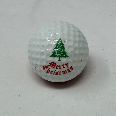 Ping Eye Karsten Red And White Golf Ball "Merry Christmas" Two Tone Dual Color Foto 1 de 4