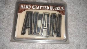 Vintage Hand-Crafted Buckle – Personalised Name ALAN in presentation plastic - Picture 1 of 6
