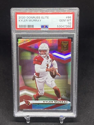 2020 DONRUSS ELITE KYLER MURRAY PSA 10 (LOW POP 19)💎 #86 ARIZONA CARDINALS - Image 1 of 2