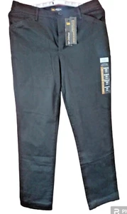 Lee Womens Black Relaxed Fit Stretch Straight Leg Mid Rise Jeans Size 10 Long - Picture 1 of 7