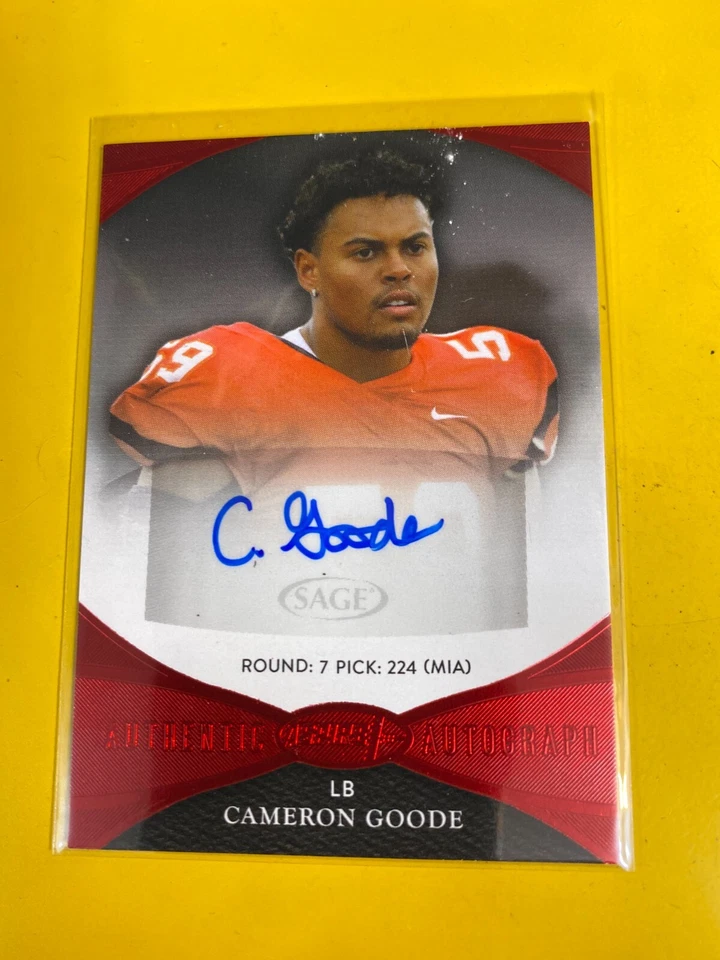 RS8447 2022 Sage Aspire CAMERON GOODE RED AUTOGRAPH - Image 1 of 1