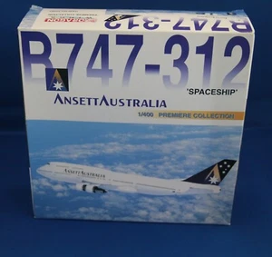 Dragon Wings Ansett Boeing 747-312 Raumschiff Maßstab 1/400 Artikel 55083 VH-INJ - Bild 1 von 3
