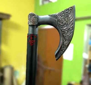Walking Cane for Men & Women Wooden Stick Brass Silver Bird Head, Decorated Cane - Picture 1 of 9
