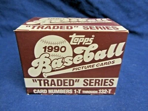 1990 Topps Baseball Picture Cards "Traded" Series 132 Count - Picture 1 of 5