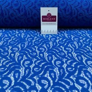 2,99£ Kobaltblau weicher Spitzen Kleiderstoff 150 cm M186-47 Mtex - Bild 1 von 7