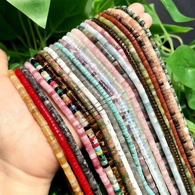 Naturstein Rondell Strang Kette Kettenstrang 39-40 cm - Bild 1 von 3