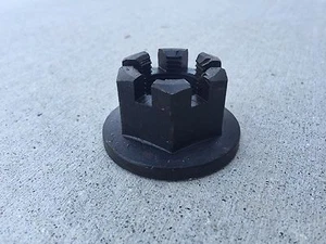 1”-14 Thread Universal Rotary Cutter Gearbox Flanged Castle Nut 11-008 Free ship - Picture 1 of 4