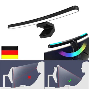 Gebogen Monitor Lampe LED RGB Screenbar Bildschirmlampe Lichtleiste Dimmbar 2024 - Photo 1/14