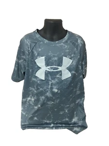Under Armour Boys Shirt Size Medium YMD Short Sleeve  Green Athletic Casual Top - Picture 1 of 11