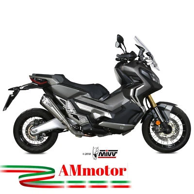 Mivv Honda X-Adv 750 2017 Terminale Di Scarico Moto Delta Race Inox Omologato - Imagen 1 de 2