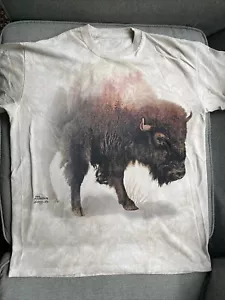 Andreas Lie The Mountain Numbered Buffalo T Shirt Size L - Picture 1 of 13