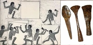 Ancient Egyptian stone brick layer iron tools Temples Pyramids Walls Floors Roof - Picture 1 of 5