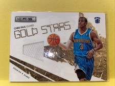 2009-10 ROOKIES & STARS CHRIS PAUL GOLD STARS GAME-USED JERSEY CARD NEW ORLEANS