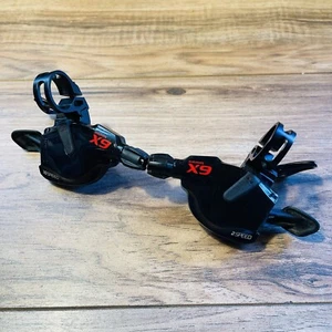 SRAM X9 2x10 MTB Trigger Shifters Standard Handlebar Clamp - Picture 1 of 11