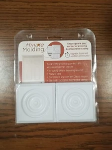 Minute Molding Classic Plastic Block Rosettes (2-1/4 in.) for Interior Doorways - Picture 1 of 2