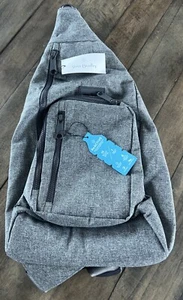 Vera Bradley ReActive Sling Backpack "Gray Heather” Brand New Multiple Pockets - Picture 1 of 8