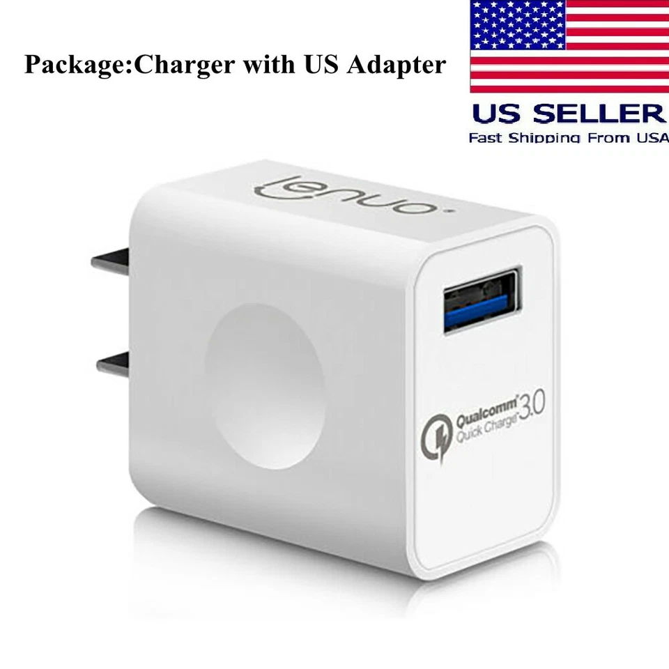 Lenuo Fast Quick Charge QC 3.0 USB Hub Wall Charger Power Adapter Plug US stock - Image 1 of 4