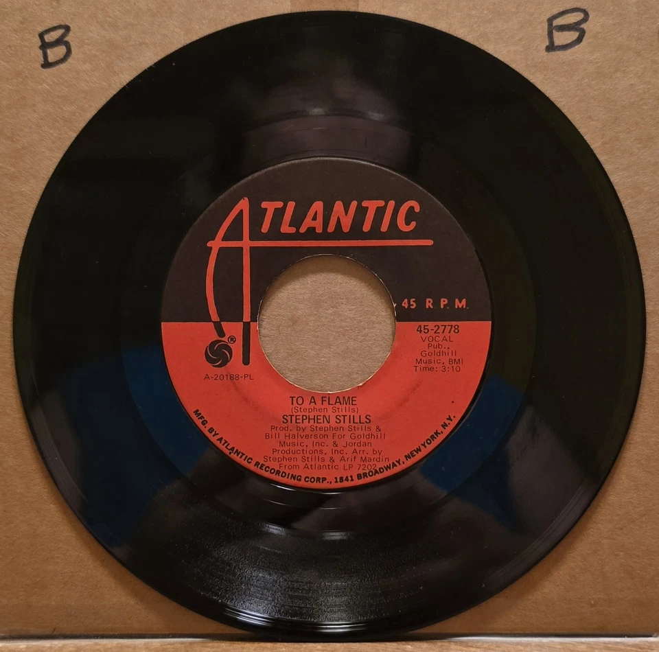 Stephen Stills: Love the One You're With/To A Flame -  Vinyl Record 45 RPM 7" Foto 1 de 2