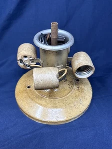 Lámpara de techo vintage de montaje empotrado con cuatro bombillas de una sola caída - Imagen 1 de 12