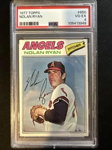 Nolan Ryan 1977 Topps Angels #650 PSA 4 - Picture 1 of 2
