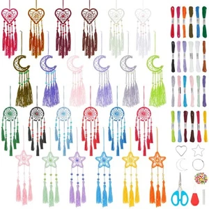 INFUNLY 24PCS DIY Small Dream Catcher Kits for Beginners Colorful Handmade Dr... - Picture 1 of 9