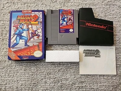 Mega Man 2 (Nintendo NES, 1989) В коробке Полностью Протестирован! Подлинный! ОТЛИЧНАЯ ТЕЛЕЖКА! - Изображение 1 из 4