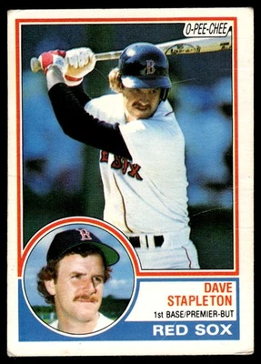1983 O-Pee-Chee Dave Stapleton Boston Red Sox #239 - Image 1 of 2