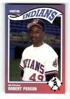 1990 Sportsprint Kinston Indians 23 Robert Person BXCP12 - Image 1 of 2