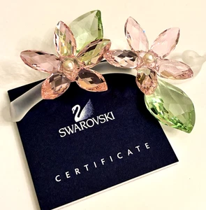 Swarovski Crystal Jasmine Flower # 0917664 Box COA White Pearl Centers - Picture 1 of 10