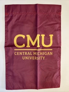 Central Michigan University CMU Garden Flag Banner 100% Polyester 8.5" x 12" NEW - Picture 1 of 3