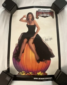 Vintage Salma Hayek Queen of Halloween Promo poster 1999 17 “ x 25” Coors Light - Picture 1 of 6