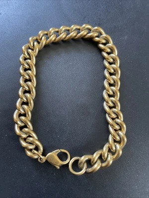 Armband +++ 20cm +++ gold +++ Edelstahl +++ 8mm breit - Bild 1 von 2