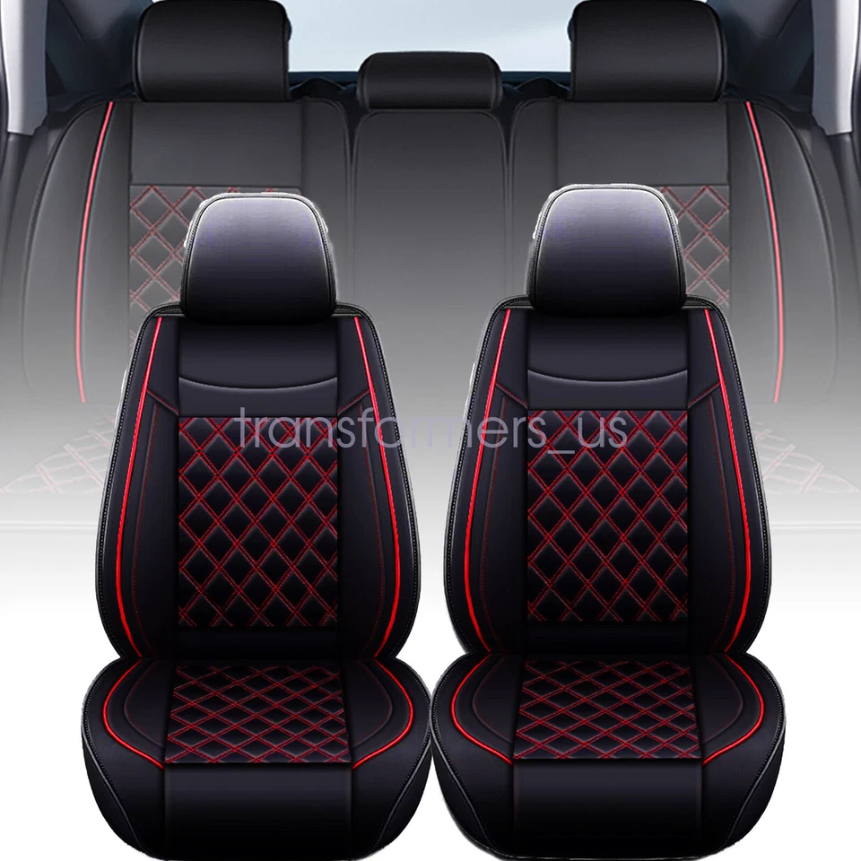 For Honda Pilot Car 5 Seat Covers Full Set Front & Rear Protector Cushions - Image 1 of 4