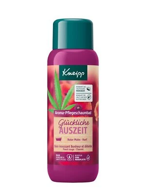 Kneipp Aroma Pflegeschaumbad Glückliche Auszeit Roter Mohn Hanf Reinigung 400 ml - Bild 1 von 4