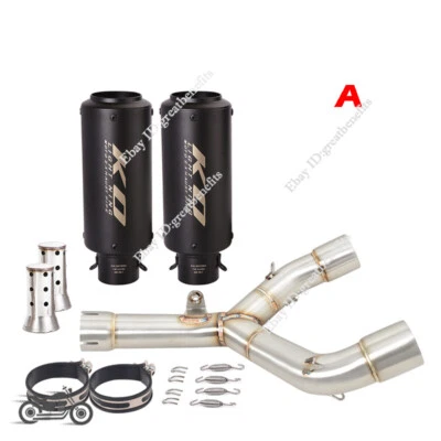 Puntas silenciadoras de tubo de enlace medio sistema de escape para Honda CRF450R CRF 450RX 2015 2016 Foto 1 de 4