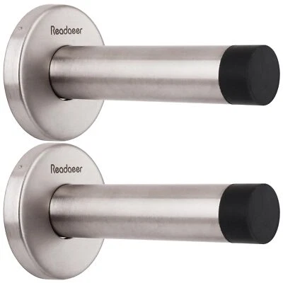 2 Piezas Tapón de Puerta Resistente 304 Tapones de Puerta de Acero Inoxidable con Goma T... Foto 1 de 4