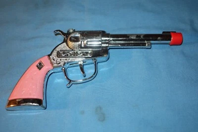 Hanco Girls Cap Gun with Pink Handgrips. Working - Image 1 of 4