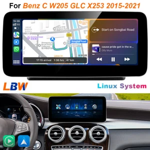 Multimedia 10.25" Linux Screen Wireless Carplay For Benz C W205 GLC X253 2015-21 - Picture 1 of 12