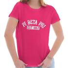 Varsity College Pi Beta Phi Sorority Gift Womens Short Sleeve Ladies T Shirt