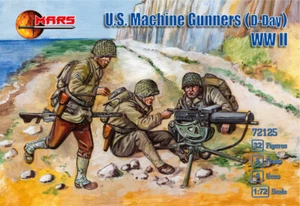 Mars Miniatures 1:72 - 72125 World War II US SOLDIERS With Machine Gunners D-Day - Picture 1 of 2