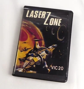 Commodore VC 20 VIC 20 -- LASER ZONE (Llamasoft) -- Tape Kassette - Picture 1 of 2