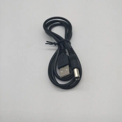 DC 5.5mm Power Cable USB A Male 5.5x2.1mm DC Plug Supply Cable Cord New b3 - Image 1 of 4