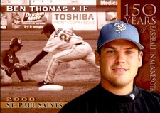 2008 St. Paul Saints Team Issue #24 Ben Thomas Oxford Mississippi Baseball Card