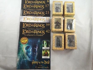 Revistas de modelos de coleccionista de Eaglemoss El Señor de los Anillos 6 17 21 31 39 42 - Imagen 1 de 8
