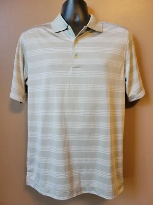 Camisa polo de manga corta plateada a rayas Nike Golf Tour Performance para hombre | Pequeña  Foto 1 de 4