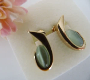 Pierre Lang schöne Ohrringe Ohrstecker ca. 2 cm gut erhalten vergoldet - Bild 1 von 1