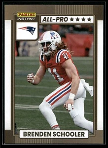 2024 Panini Instant Brenden Schooler ALL-PRO 1/101 SP New England Patriots #29 - Picture 1 of 2