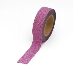 8 Pink Rolls DIY Glitter Tape Sparkle Decorative Art Cardmaking Scrapbook 24M - Picture 1 of 3